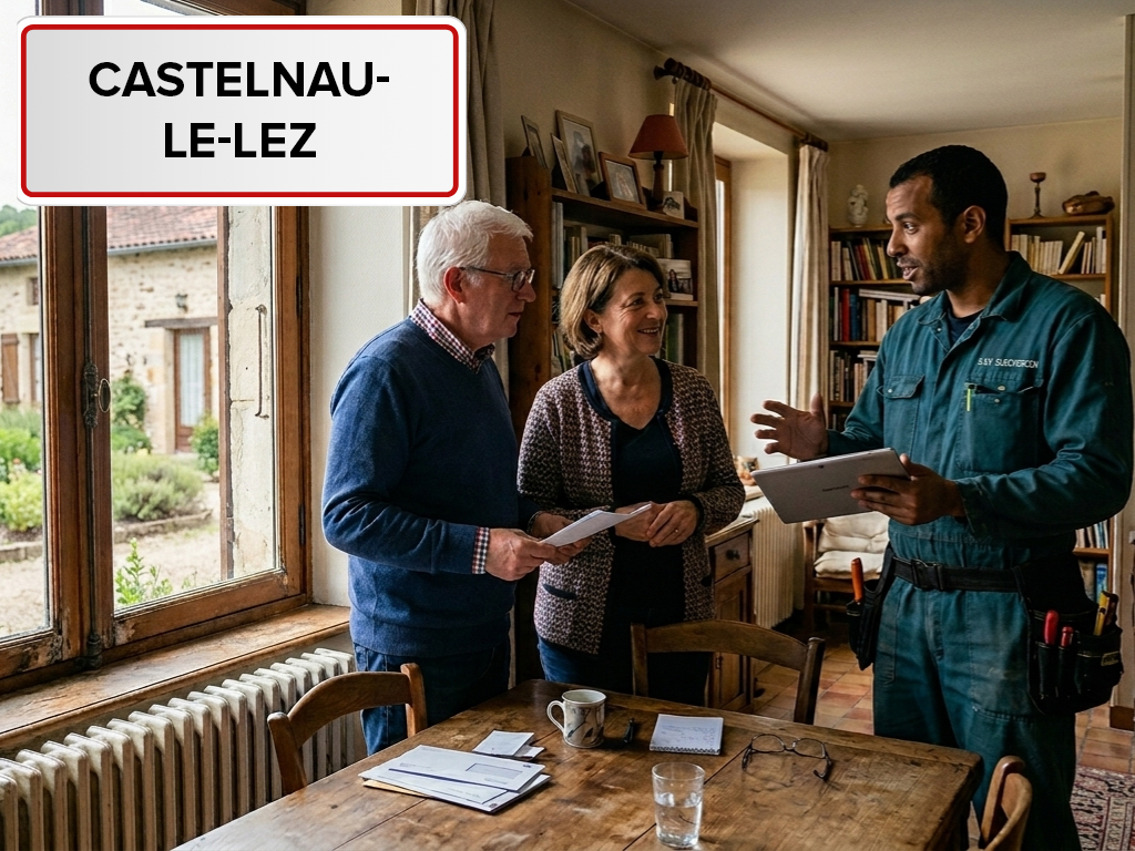 Installation de pompe à chaleur à Castelnau-le-Lez (34170) dans l'Hérault